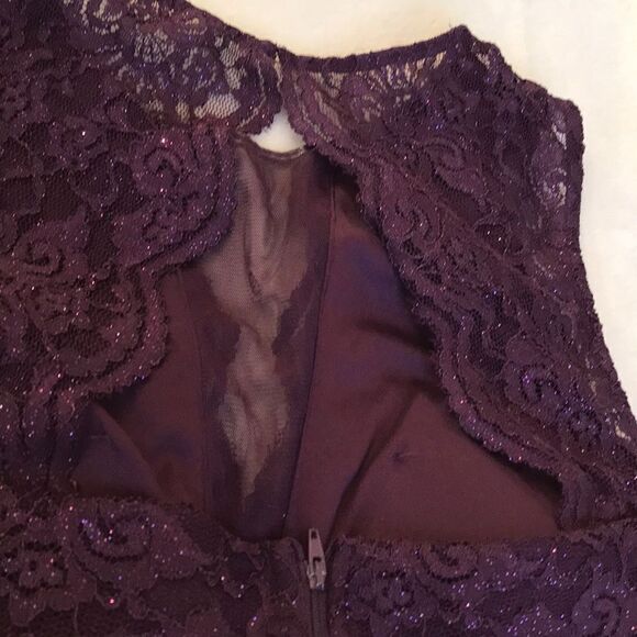 NWT City Triangles Purple Lace Crop Top - Size 15 - Picture 11 of 14